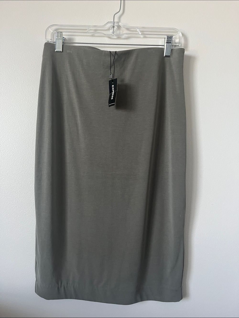 Express Olive Gray Pencil Skirt